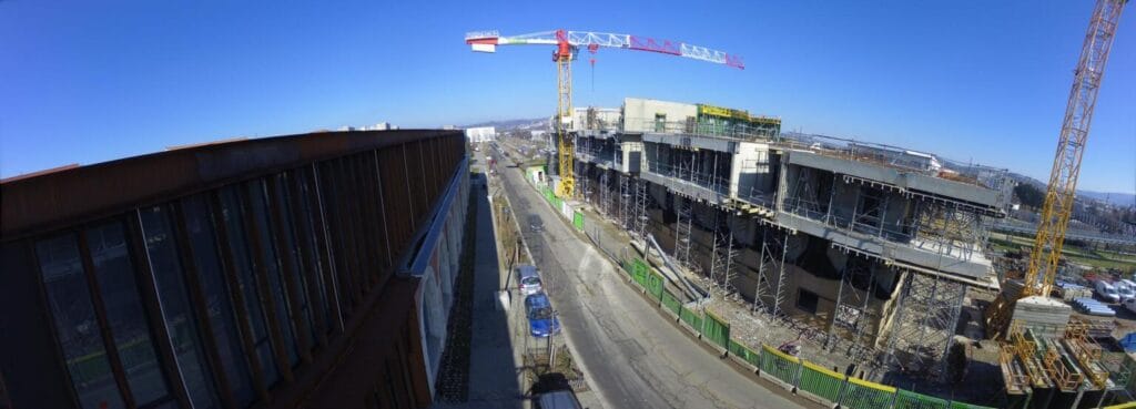 vue d'un timelapse suivi de chantier Saint-Etienne (42)