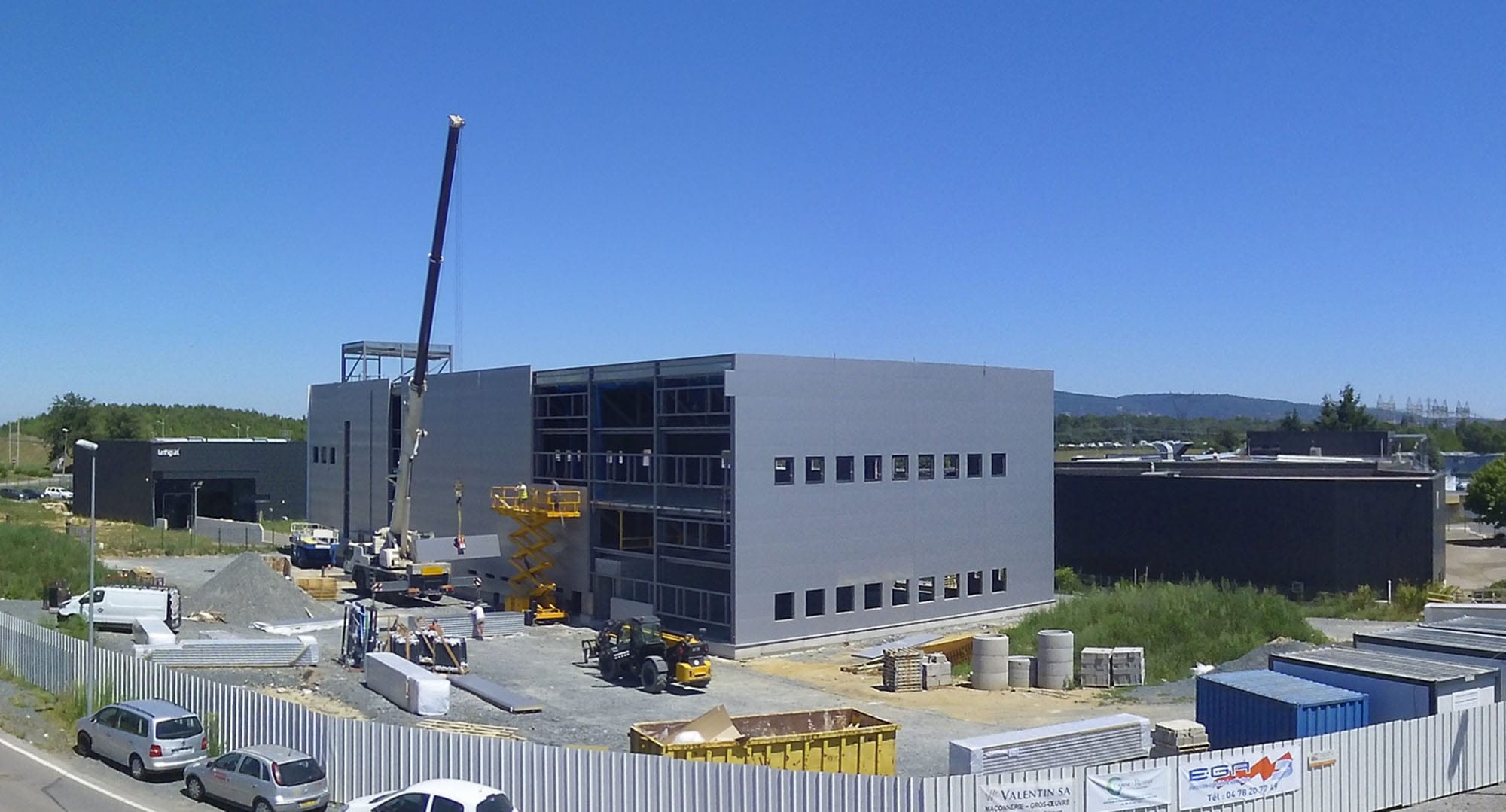 vue d'un timelapse suivi de chantier lyon (69)