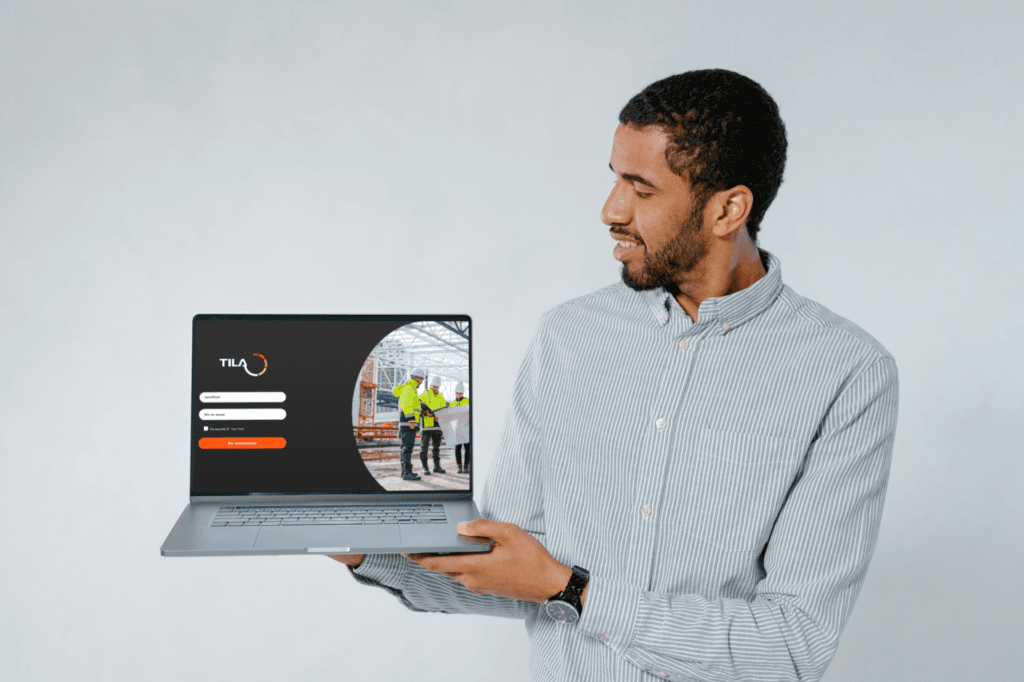 Plateforme de suivi de chantier sur ordinateur